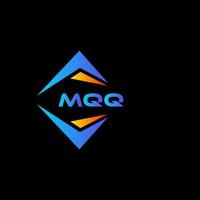 design de logotipo de tecnologia abstrata mqq em fundo preto. conceito de logotipo de letra de iniciais criativas mqq. vetor