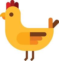 animal galinha galinha - ícone plana vetor