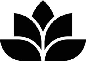 spa de flor de lótus - ícone sólido vetor