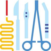 médico de cuidados de saúde cirúrgicos - ícone plano vetor