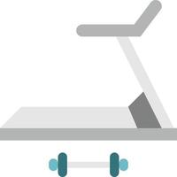 pista de haltere de exercícios de fitness - ícone plano vetor