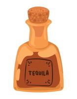 garrafa de tequila mexicana vetor