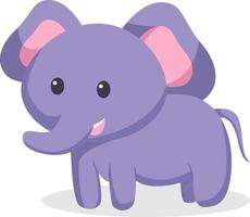 sorrir ilustração de design de personagens de elefante vetor
