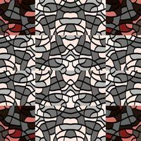 padrão sem emenda do mosaico linear creativef. papel de parede sem fim de linha abstrata. ornamento de azulejos geométricos vintage. vetor