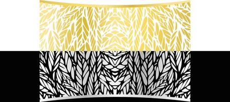 design de padrão de folhas douradas 165 vestuário esporte desgaste sublimação papel de parede vetor de fundo