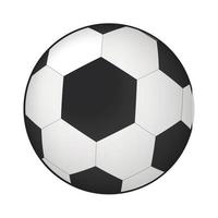 ícone 3d isométrico de bola de futebol vetor