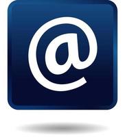 vetor de logotipo de ícone de e-mail de mensagens em um fundo branco em estilo de design moderno
