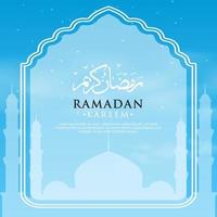 ilustração vetorial do mês sagrado islâmico ramadan kareem vetor