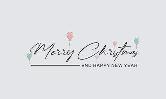 2023 feliz ano novo letras de texto de script de mão. cartaz de tipografia de celebração de modelo de design, banner ou cartão de felicitações para feliz natal e feliz ano novo. vetor