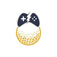 modelo de design de logotipo de jogo de golfe. elemento de design de logotipo de ícone de jogo de golfe vetor
