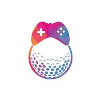 modelo de design de logotipo de jogo de golfe. elemento de design de logotipo de ícone de jogo de golfe vetor
