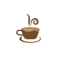 modelo de logotipo de xícara de café