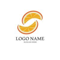 ícone de vetor de design de logotipo laranja