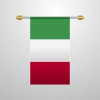 bandeira pendurada na itália vetor