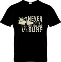 design de camiseta de surf, slogan de camiseta de surf e design de vestuário, tipografia de surf, vetor de surf, ilustração de surf