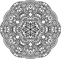 mandala vetor preto e branco profissional