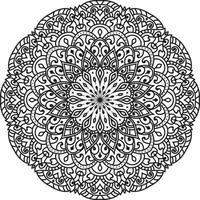 mandala vetor preto e branco profissional