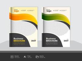 design de capa de brochura de negócios vetor