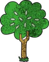 árvore verde dos desenhos animados vetor