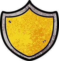 escudo medieval de desenho animado vetor