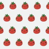 imprimir com tomates. ilustração de verão suculenta e fresca vetor