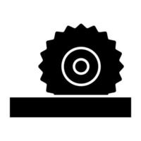 ícone de design editável de serra circular vetor