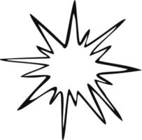 ícone de luz das estrelas símbolo de estrela e ilustração vetorial vetor