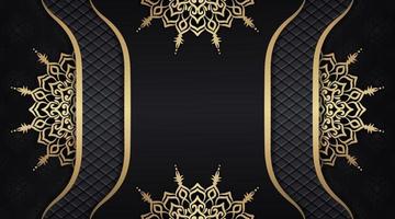 ouro mandala ornamental de luxo, design vetorial vetor