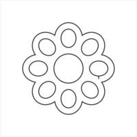 coleção de vetores de ícones de flores, modelo de logotipo de ilustração em estilo moderno. adequado para muitos propósitos. símbolo de primavera para o design do seu site, logotipo, aplicativo, interface do usuário. ilustração vetorial, eps10.