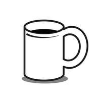 caneca de design de vetor de ícone de café