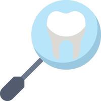 a odontologia reflete a clínica do dentista dos dentes - ícone liso vetor