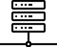 conectividade lan do arquivo do servidor - ícone de estrutura de tópicos vetor