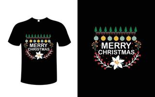 feliz natal vetor de design de camiseta