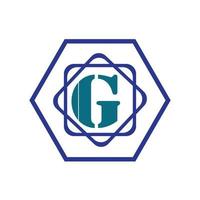 elementos de modelo de design de ícone de logotipo letra g para sua identidade de aplicativo ou empresa. vetor