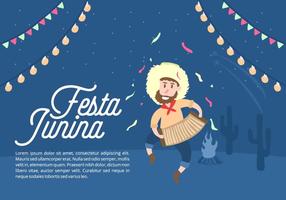 Festa junina background vetor