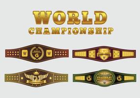 Campeonato Mundial de Belt Vector Pack