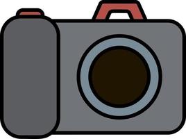 ícone de cor da câmera fotográfica vetor