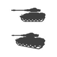 design de ilustração vetorial de ícone de tanque militar vetor