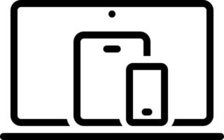 ícone de linha para dispositivo vetor