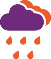 ilustração de design de ícone de vetor de chuva forte