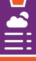 ilustração de design de ícone de vetor de aplicativo meteorológico