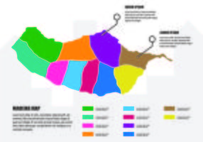 Madeira Mapa Infográfico vetor