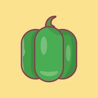 ilustração vetorial de capsicum em ícones de símbolos.vector de qualidade background.premium para conceito e design gráfico. vetor