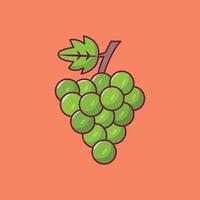 ilustração vetorial de uvas em ícones de símbolos.vector de qualidade background.premium para conceito e design gráfico. vetor