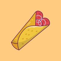 ilustração vetorial shawarma em ícones de uma qualidade background.premium symbols.vector para conceito e design gráfico. vetor