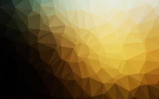 modelo de mosaico de triângulo de vetor amarelo e laranja escuro.