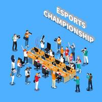 Esports isométricos e torneio de jogos cibernéticos
