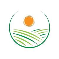 ilustração de design de ícone de logotipo de agricultura vetor