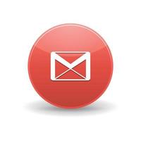 ícone do gmail, estilo simples vetor