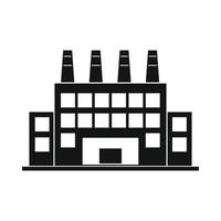 ícone de edifício industrial de planta vetor